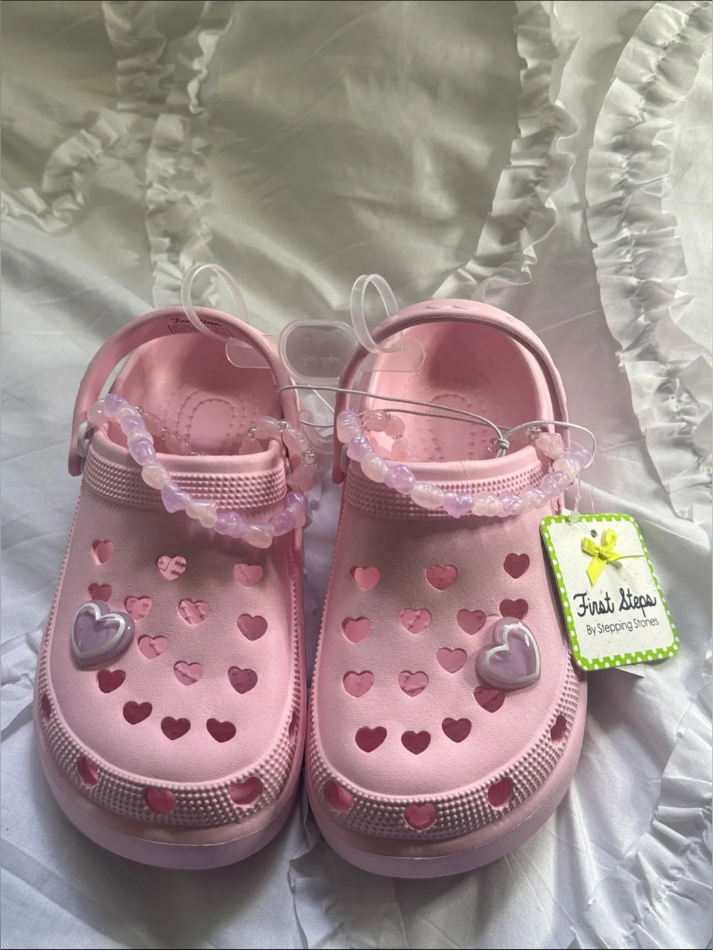 Pink Heart Sandals for Kids